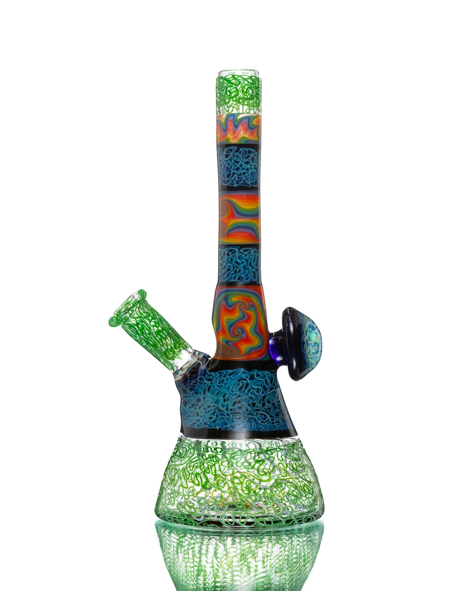 Chuck B - Squiggletech Jammer - Green & Rainbow (UV)