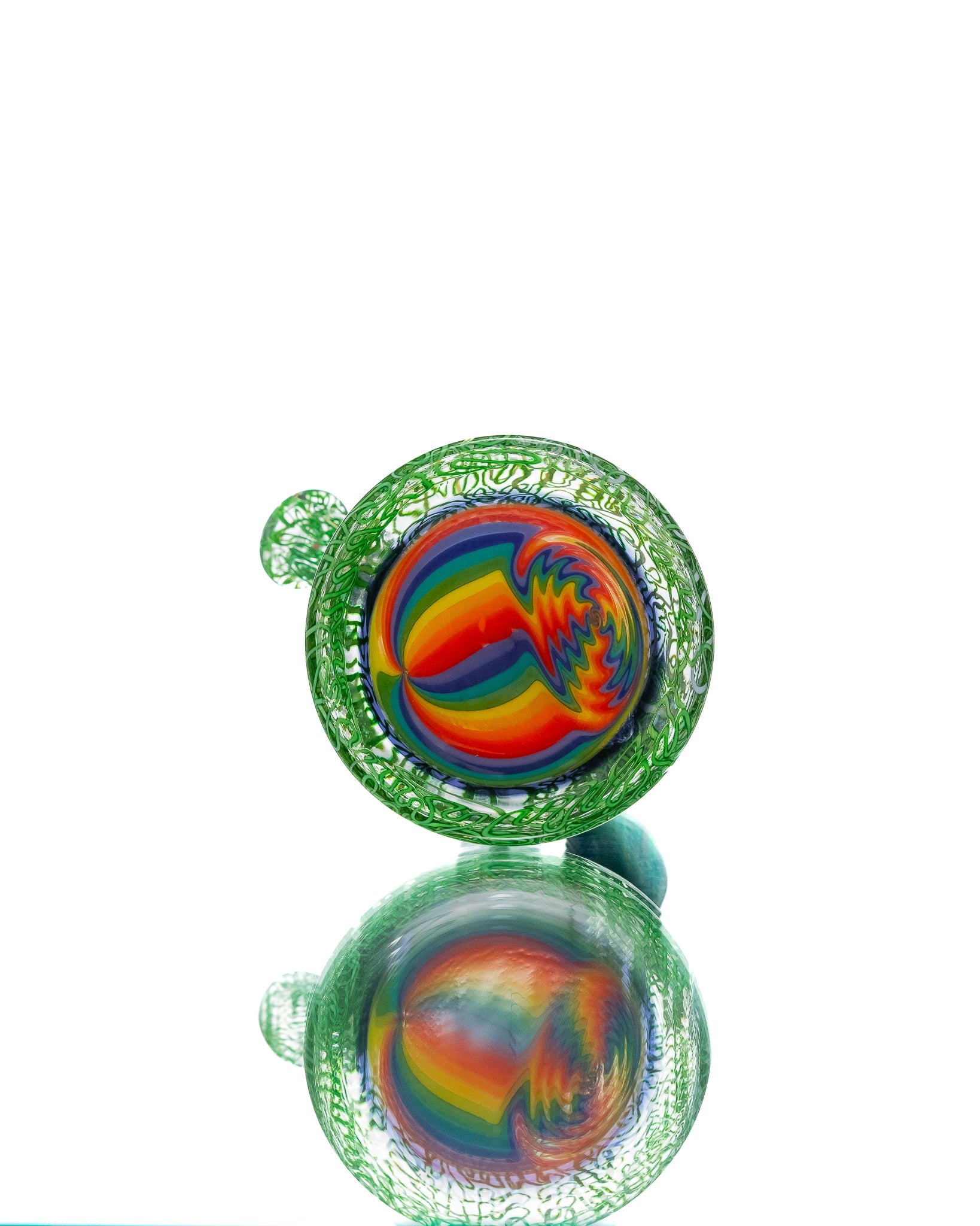 Chuck B - Squiggletech Rig - Green & Rainbow (UV)