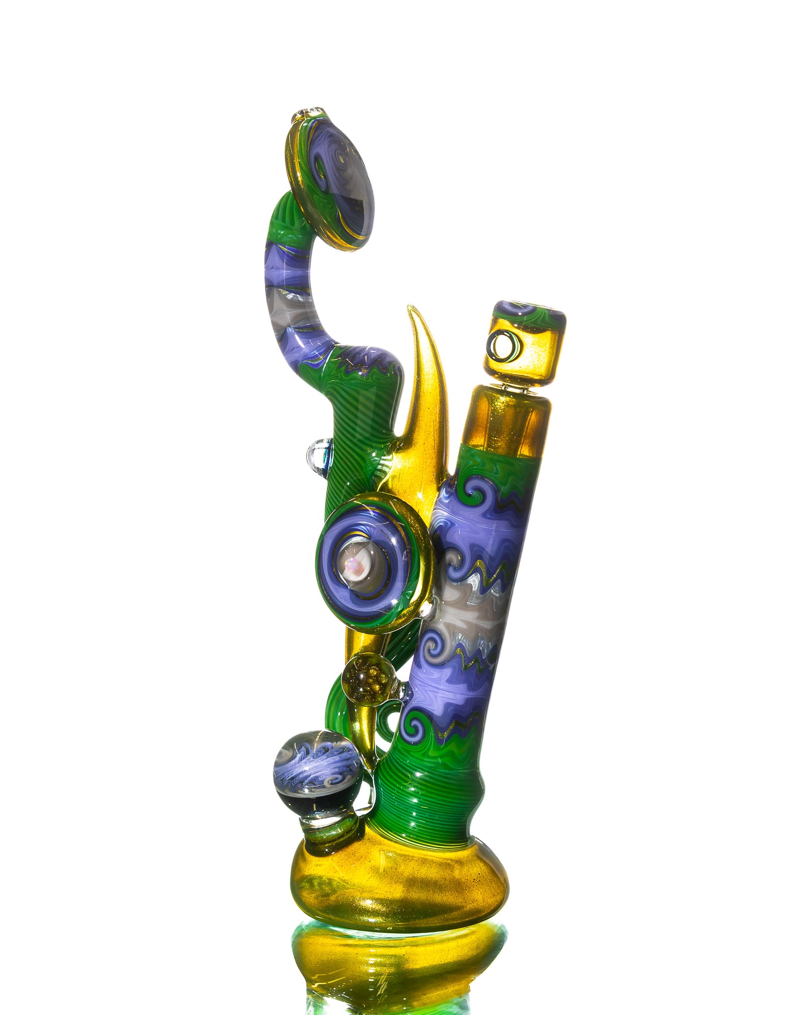 Aaron B - Water Pipe - Green & Purple