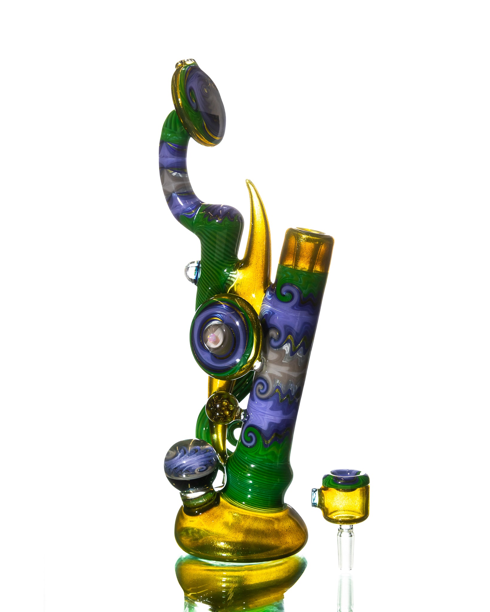 Aaron B - Water Pipe - Green & Purple