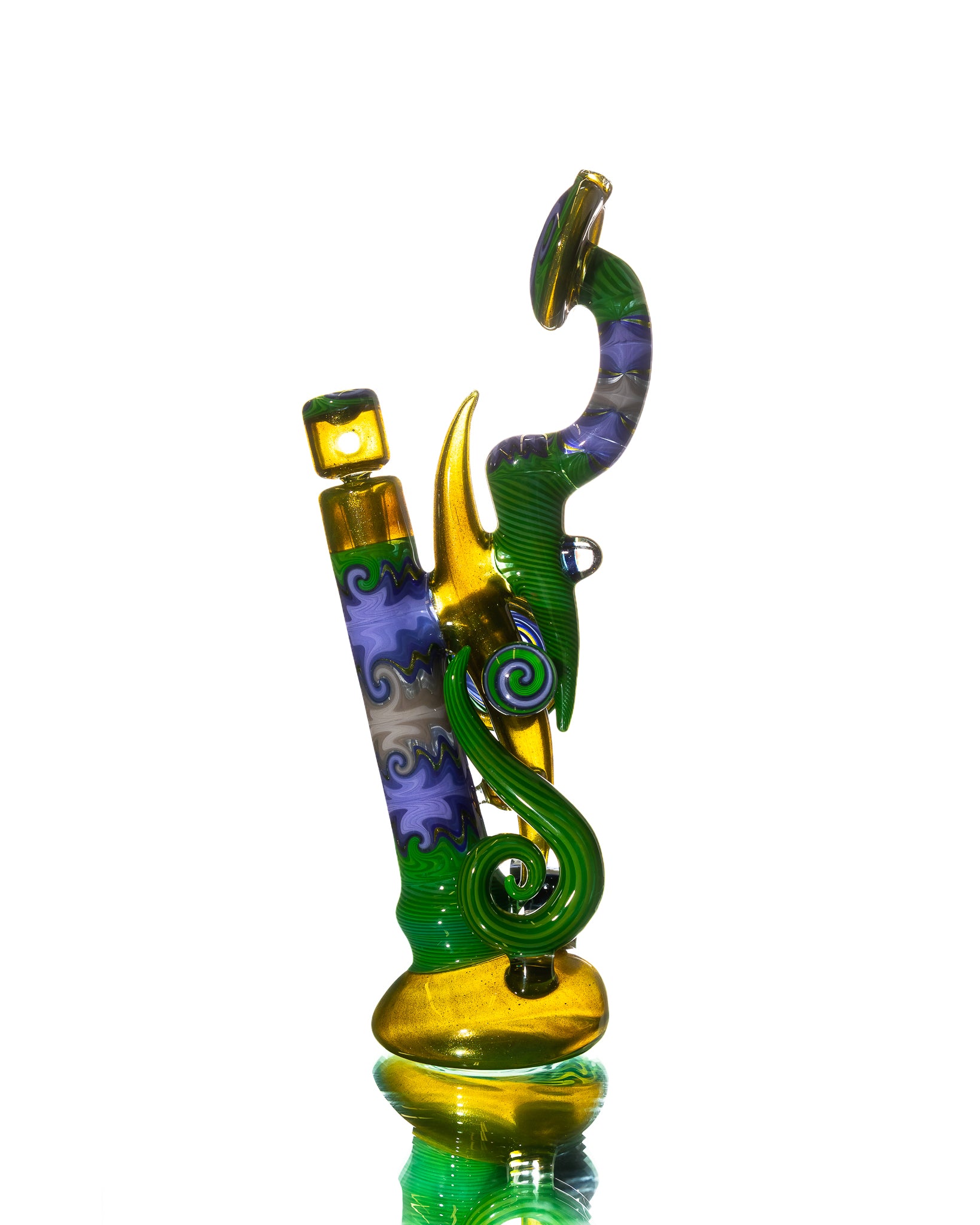 Aaron B - Water Pipe - Green & Purple