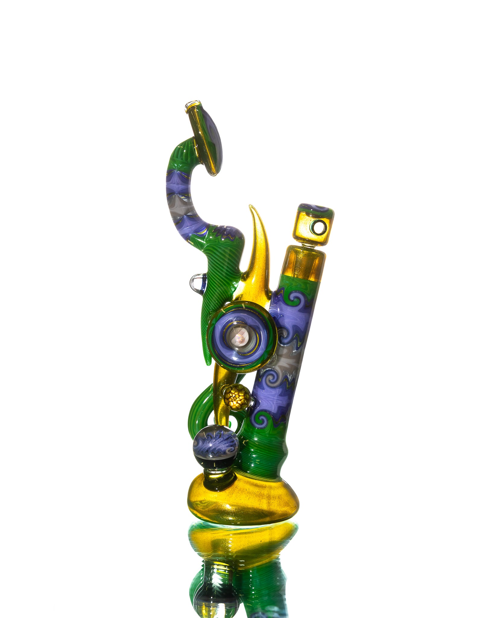 Aaron B - Water Pipe - Green & Purple