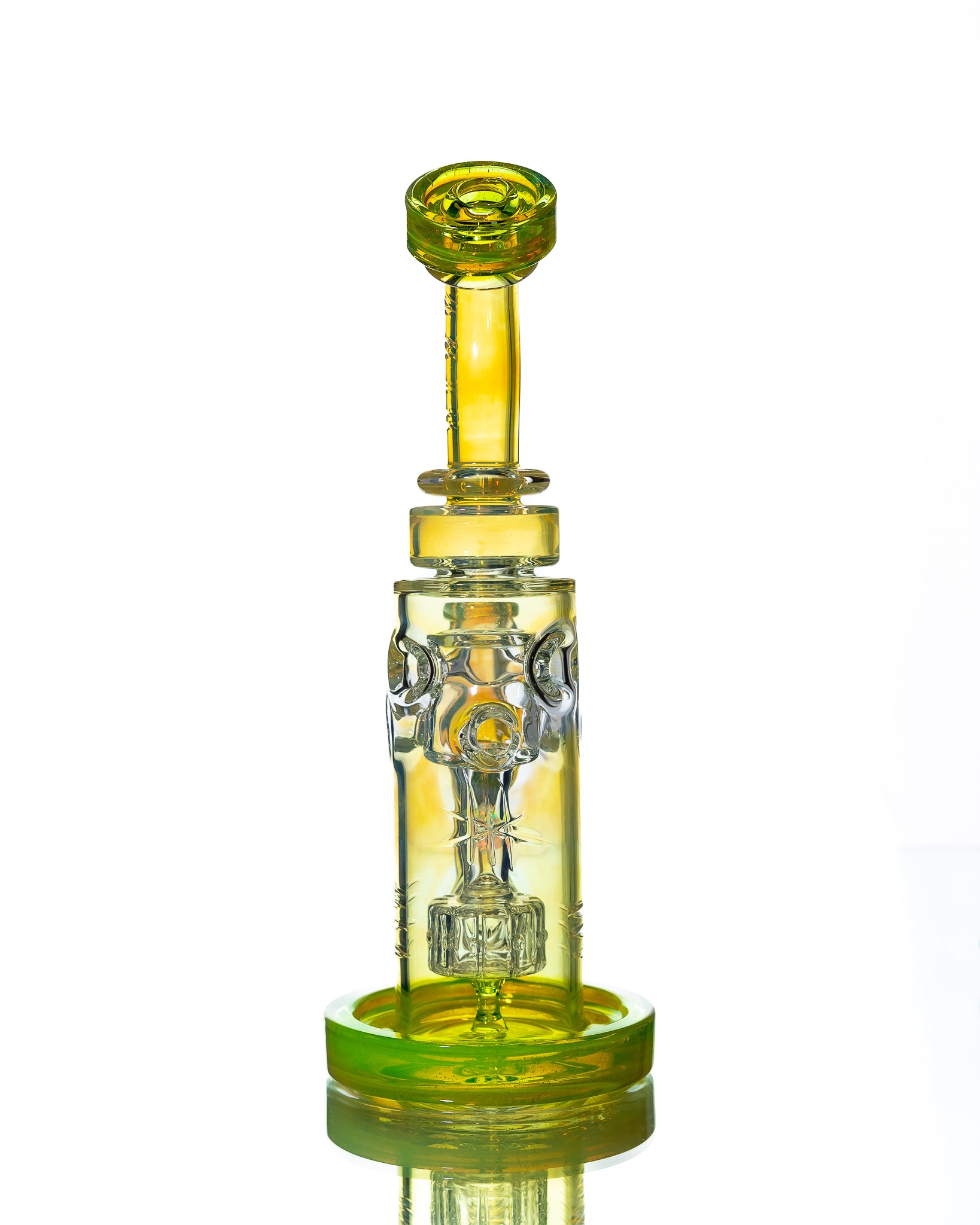 Bronx Glass - Rig - Yellow & Light Green
