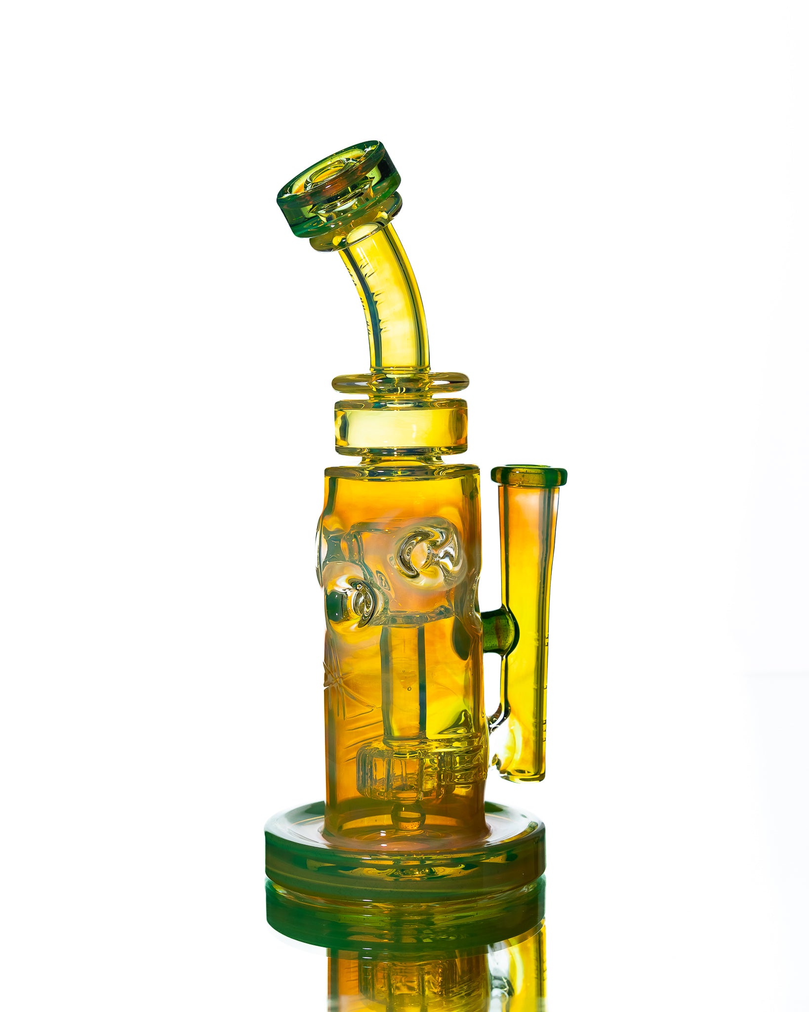 Bronx Glass - Rig - Yellow, Light Green & Ghost
