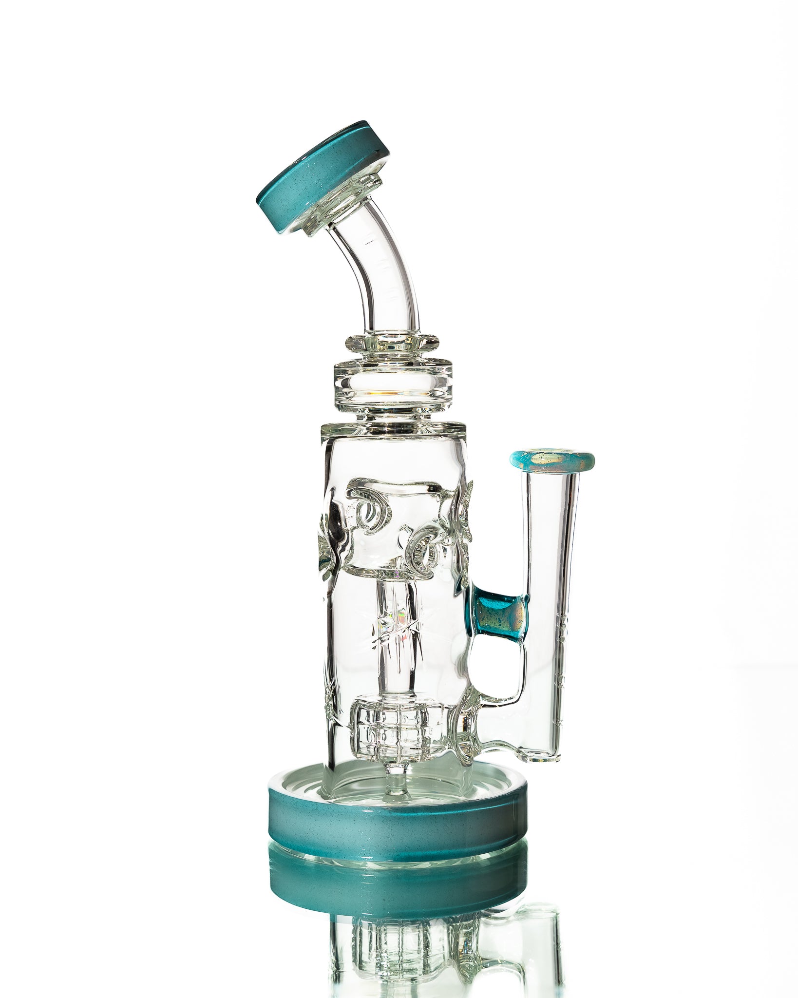 Bronx Glass - Bubbler - Clear & Blue