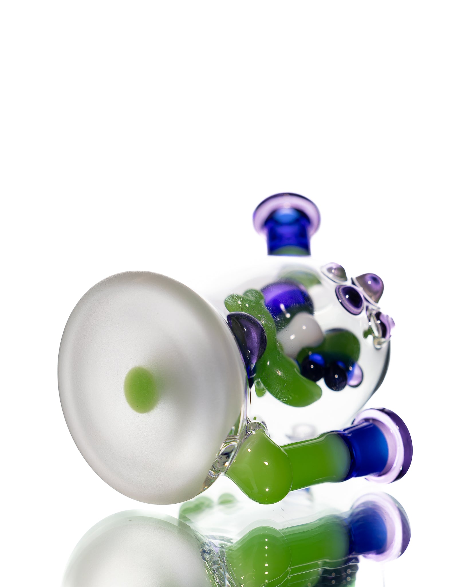 Mitzel Glass - Green/Blue Trapped Yoshi #267