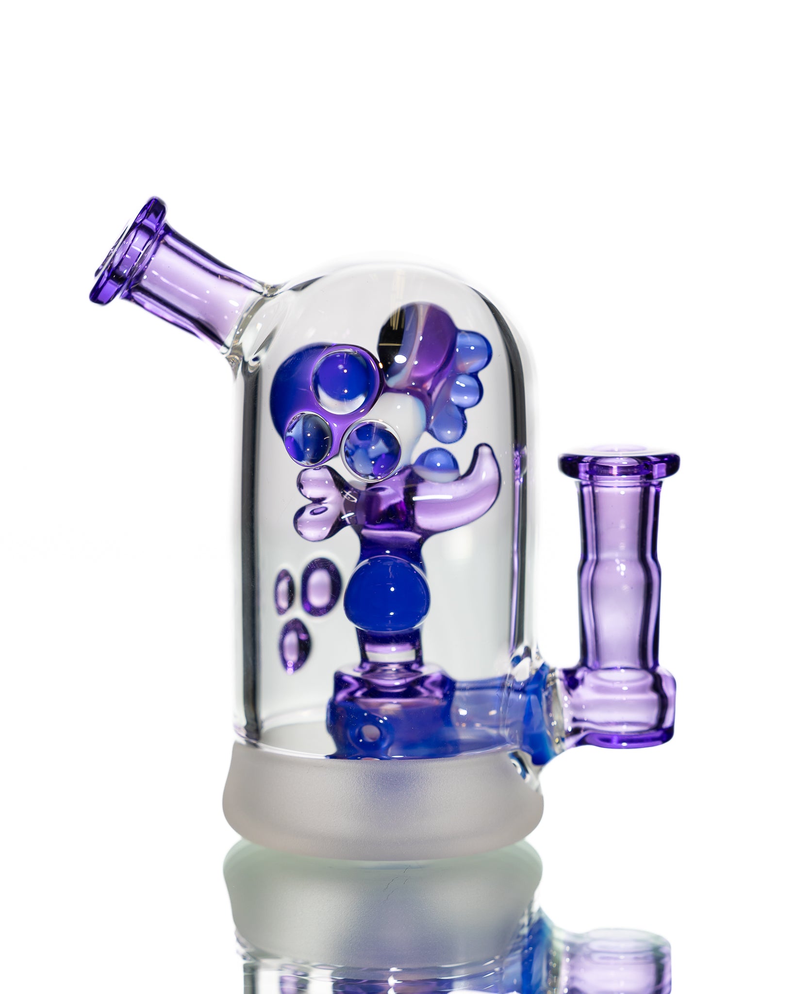 Mitzel Glass- Blue/Purple Trapped Yoshi #266