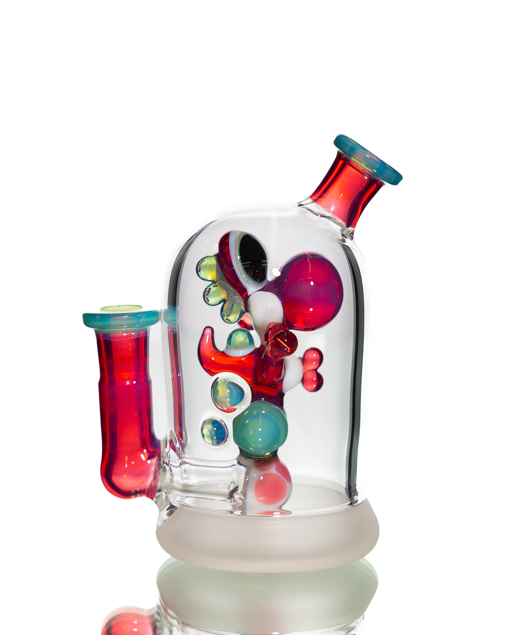 Mitzel Glass - Pink/Teal Trapped Yoshi #265