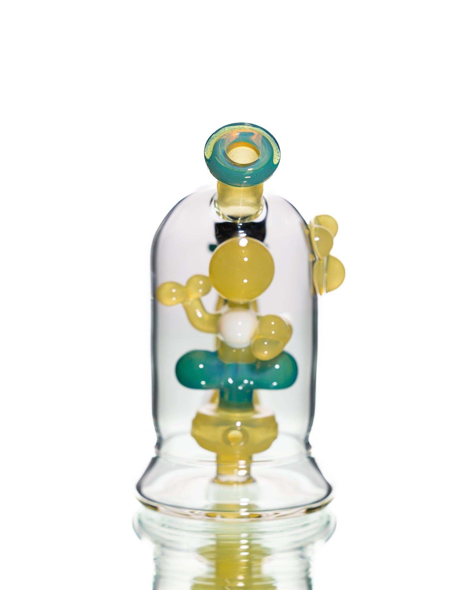 Mitzel Glass - Yellow/Blue Trapped Yoshi #269