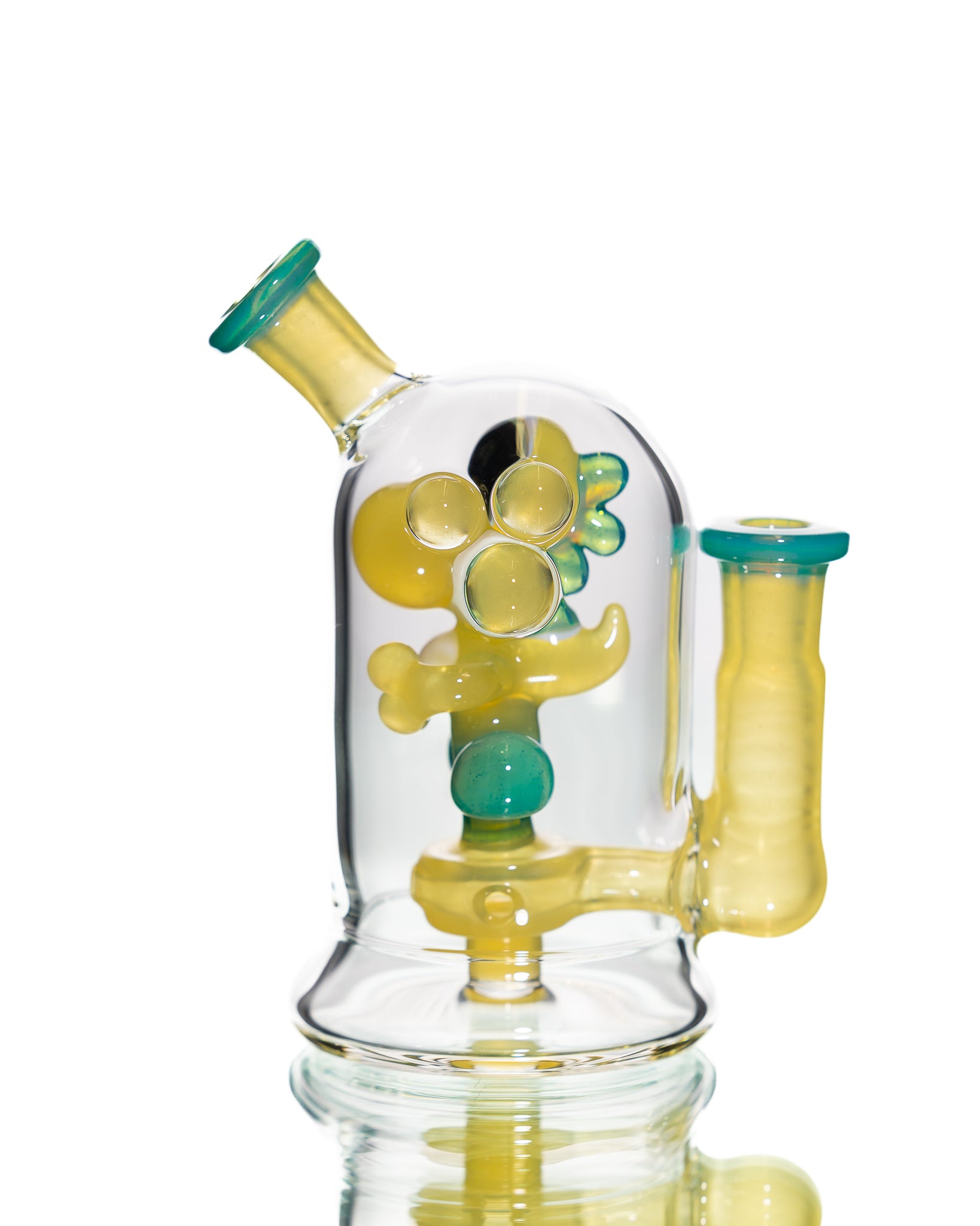 Mitzel Glass - Yellow/Blue Trapped Yoshi #269