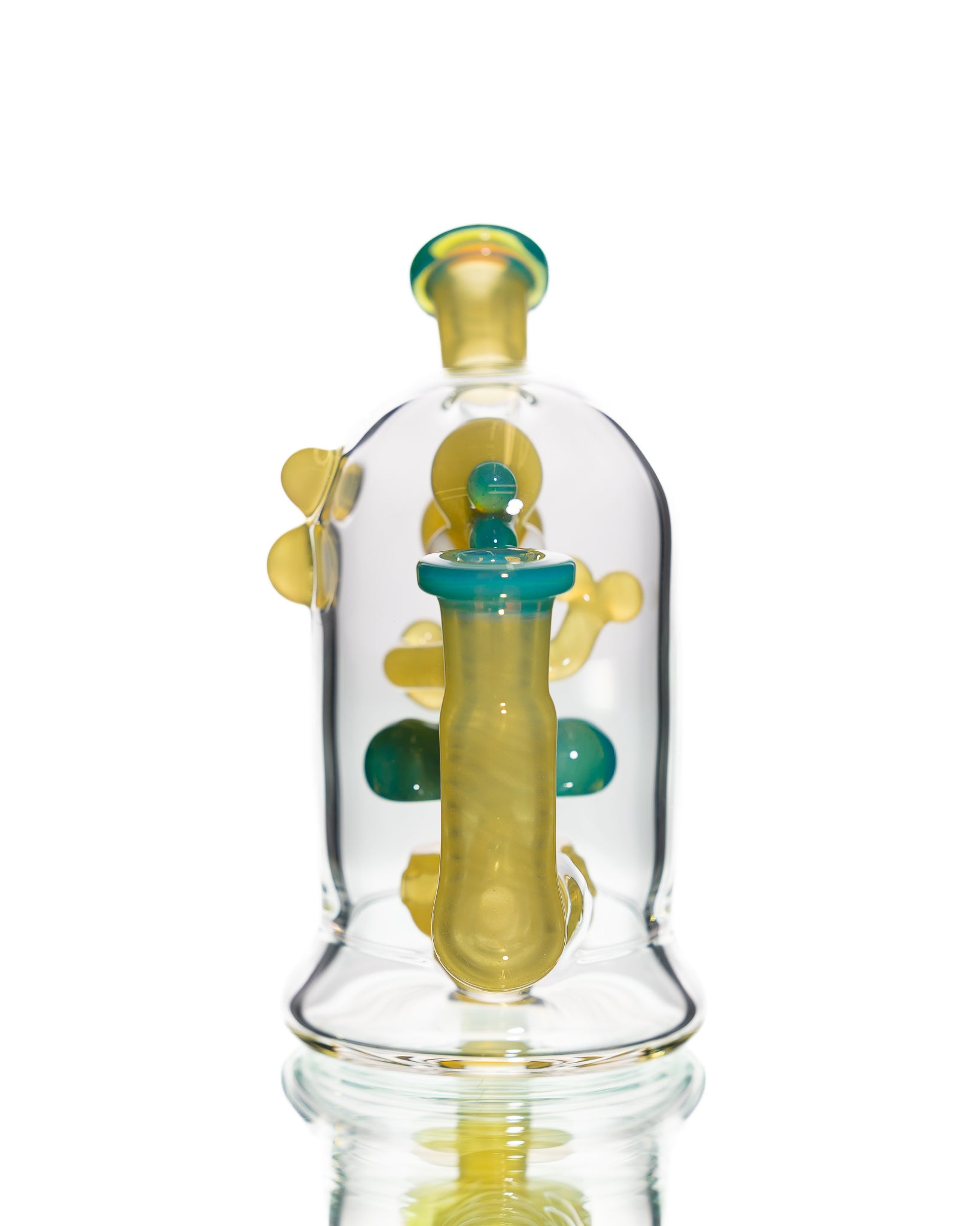 Mitzel Glass - Yellow/Blue Trapped Yoshi #269