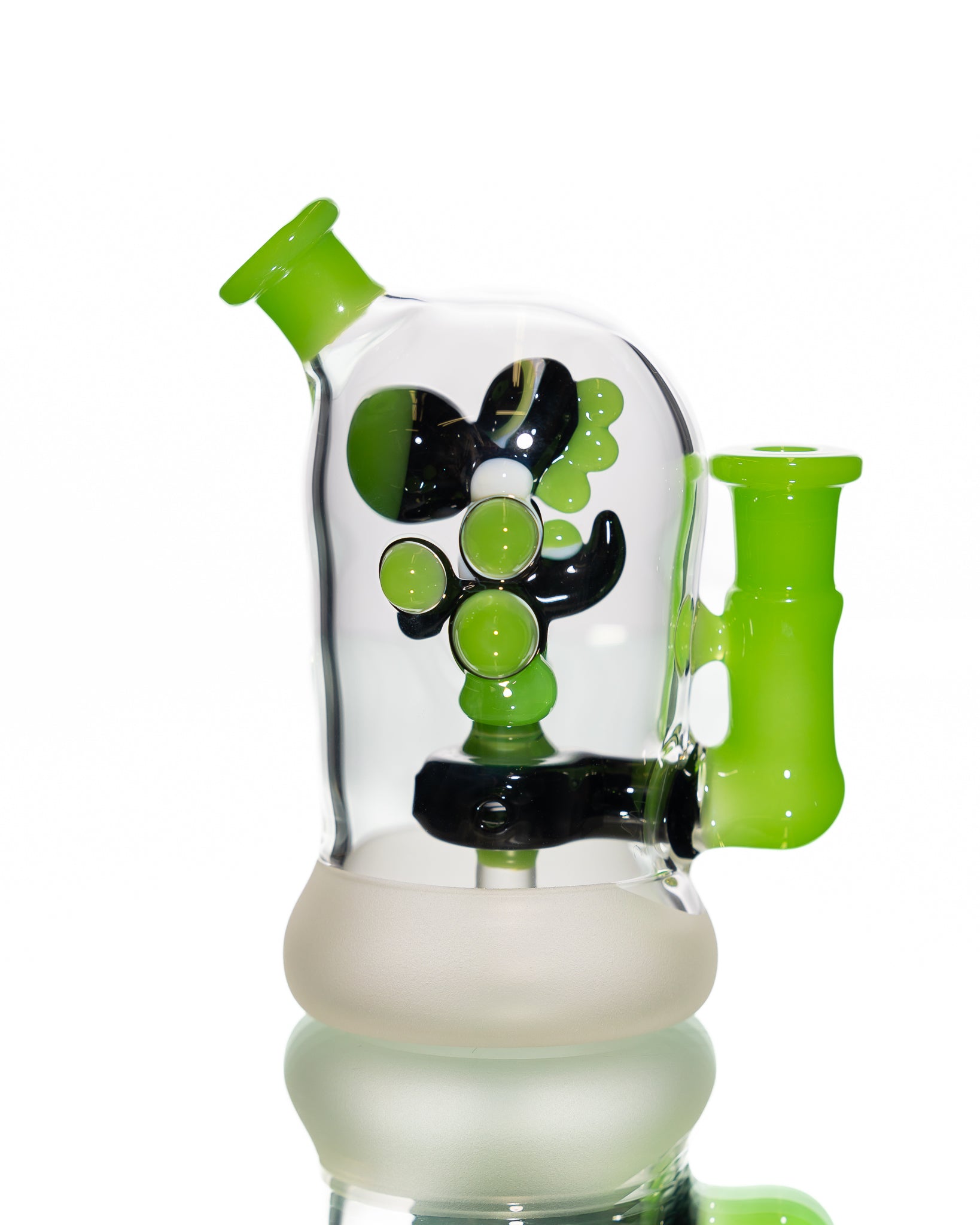 Mitzel Glass - Black/Green Trapped Yoshi #272