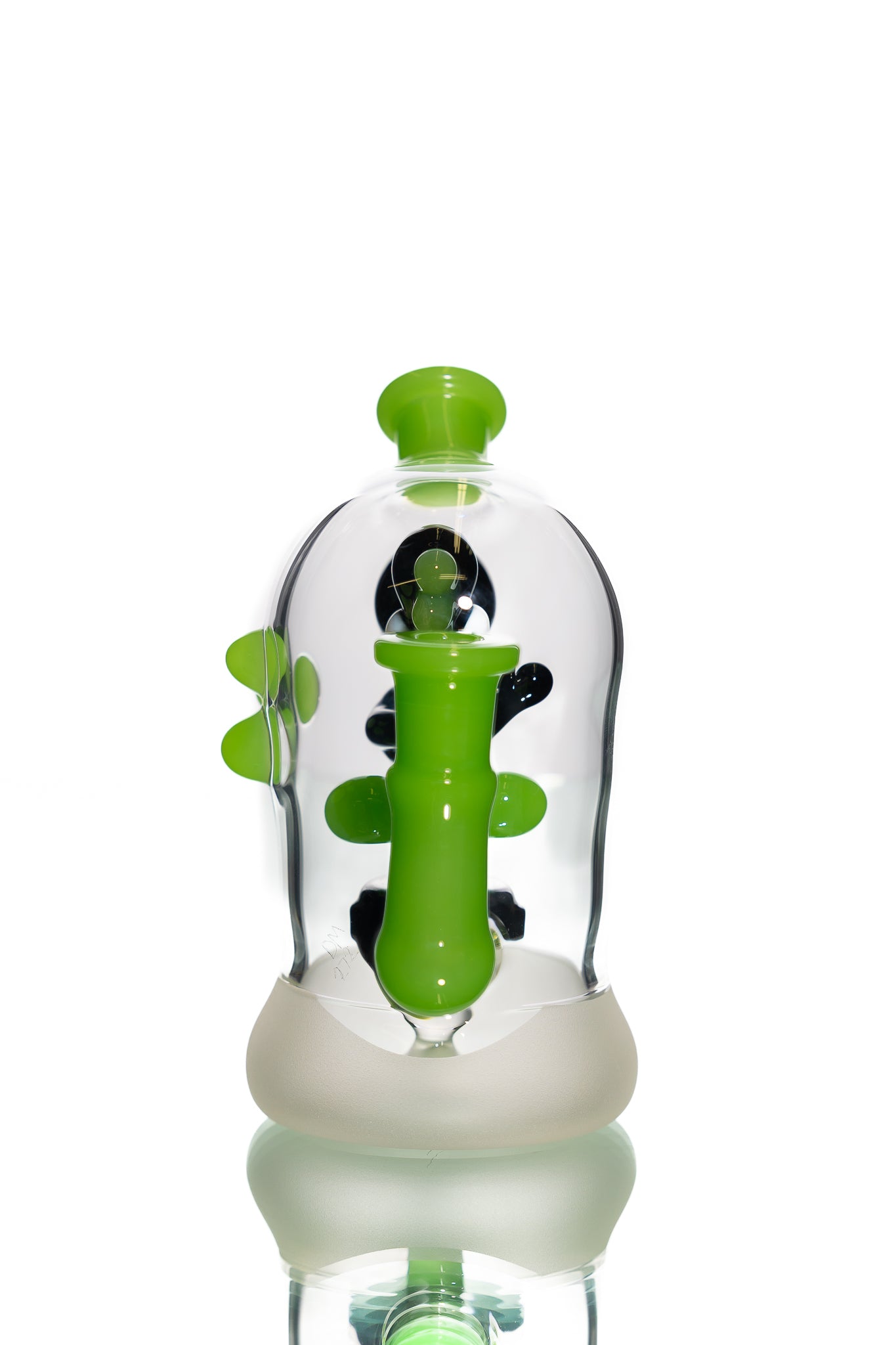 Mitzel Glass - Black/Green Trapped Yoshi #272