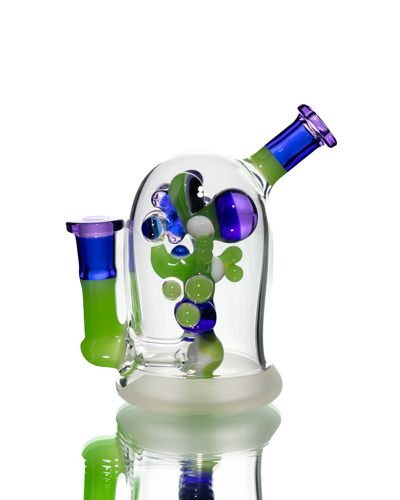Mitzel Glass - Green/Blue Trapped Yoshi #267