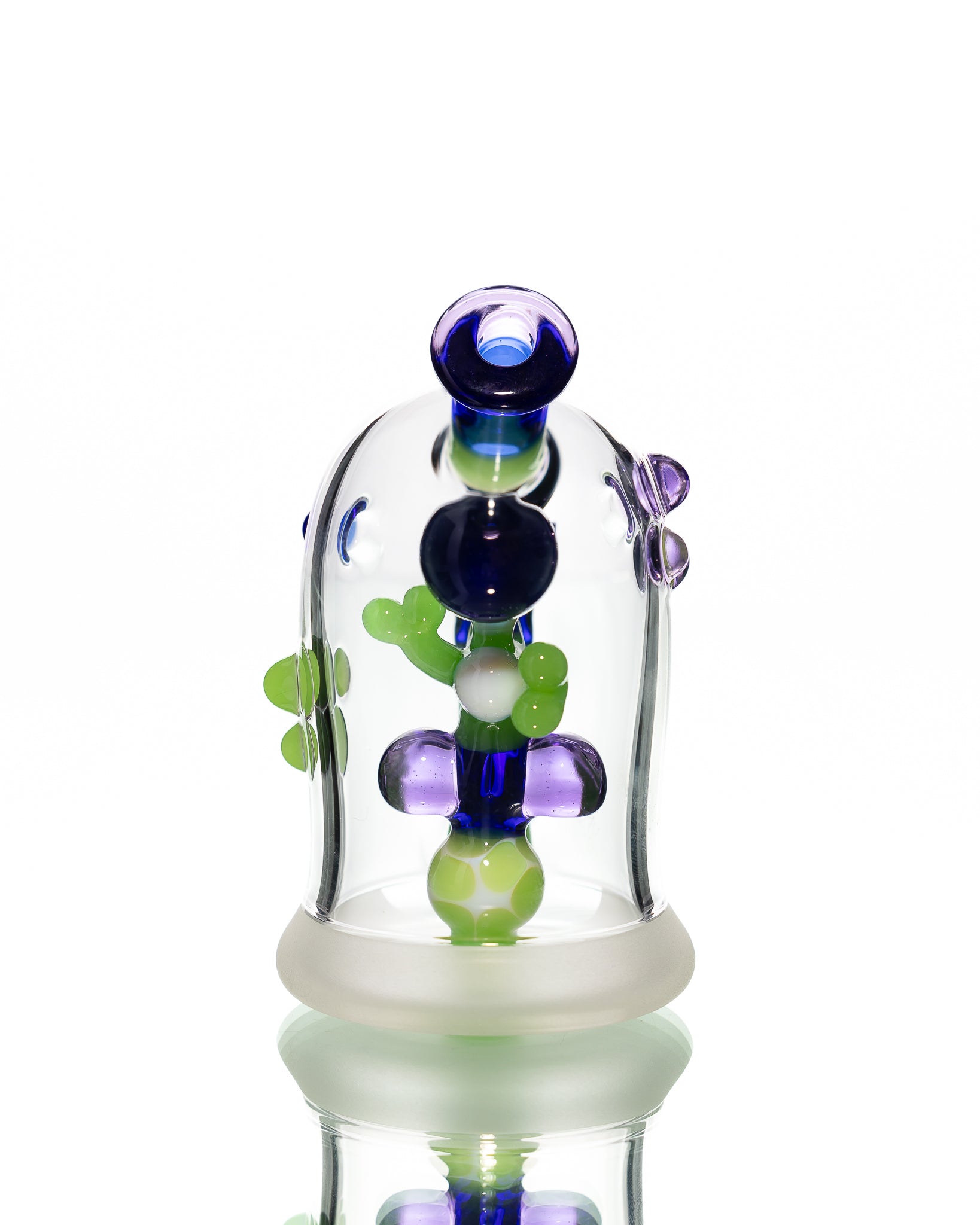 Mitzel Glass - Green/Blue Trapped Yoshi #267