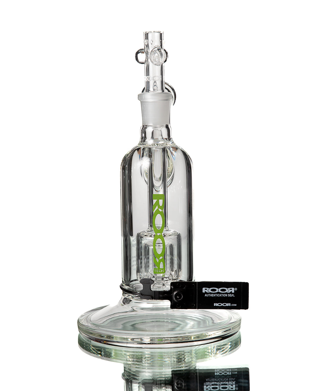 ROOR - Clear/Green Barrel Perc Bubbler