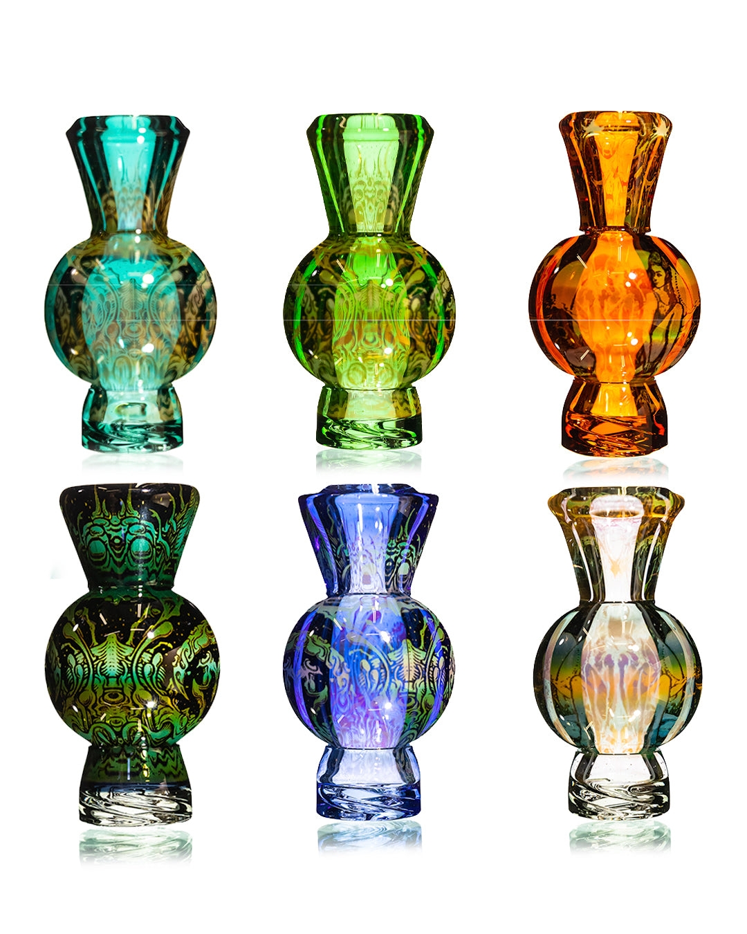 Mothership Glass - "Gemini” Bubble Caps